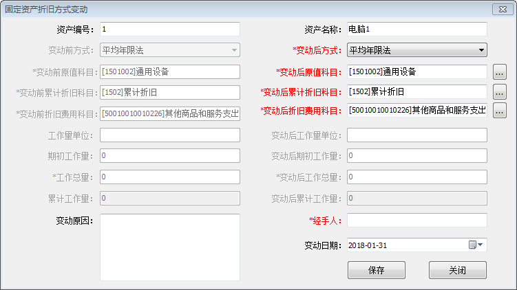 折旧方式变动1-1