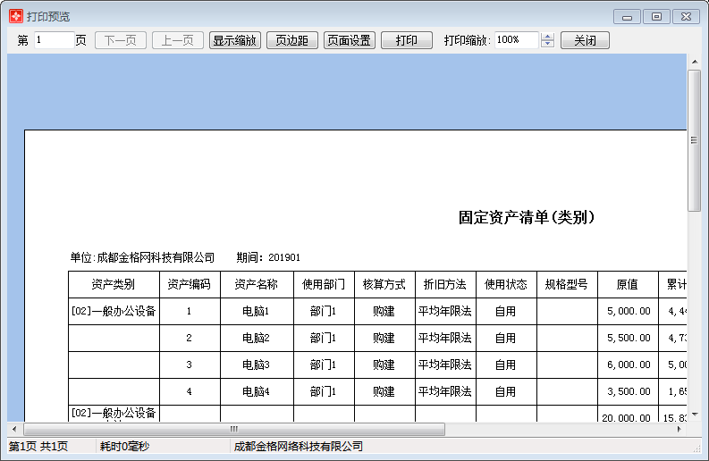 固定资产清单(类别)1-3