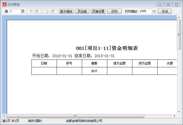 项目资金明细表1-3